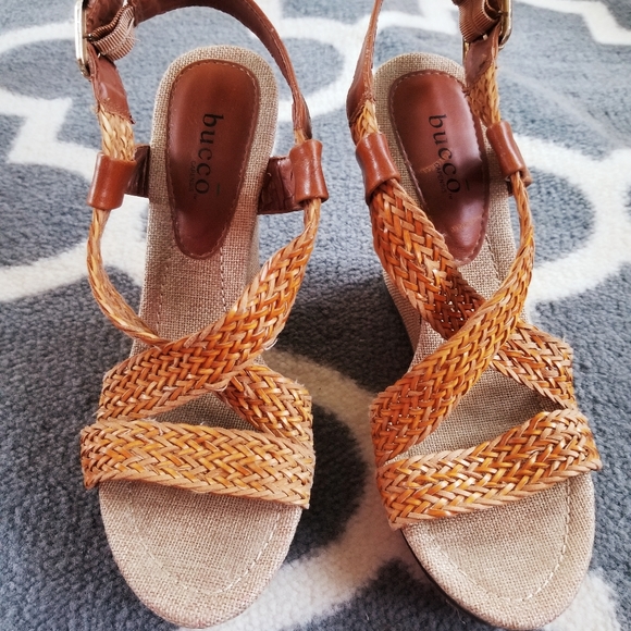 Ariel Wedge Platform Sandals by Bucco - Picture 3 of 8